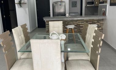 Vía a La Costa, Renta Hermoso Departamento 2 Dorm. Amoblado