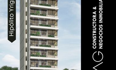 Departamento 2 Amb. 49 m², en Construcción, Cochera bonificada. H. Yrigoyen 6200, 50 Cuotas!!