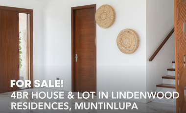 4BR House & Lot in Lindenwood Residences, Muntinlupa