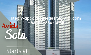 QC Vertis North Studio Condo For Sale - Avida Towers Sola Tower 2, Along EDSA, Quezon City, Brgy, Vertis North, Metro Manila