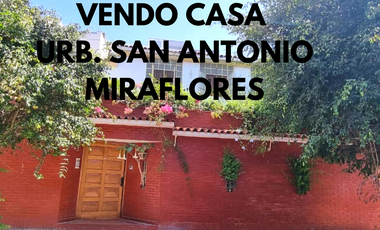 Atención! Vendo casa en Urb. San Antonio - MIraflores