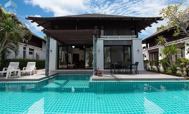 Lovely pool villa with a few steps to the beach