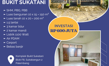 Rumah Dijual di Komplek Bukit Sukatani Palembang Dekat Indogrosir Palembang