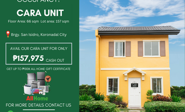 READY FOR OCCUPANCY 3-BEDROOM HOUSE & LOT  IN KORONADAL CITY - CARA