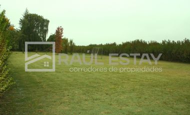 Vendemos terreno con piscina y jardines en Curimón