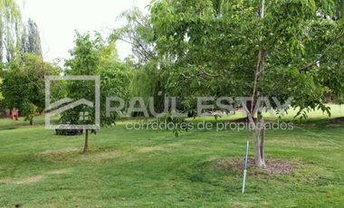 Vendemos terreno con piscina y jardines en Curimón