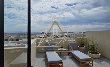 Departamento con Roof Top e Preventa Queretaro Zire Zona Zakia 3 baños completos