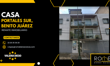 Venta De Casa En Filipinas, Portales Norte, Benito Juarez, Cdmx MUY BUENA UBICACIÓN!!
