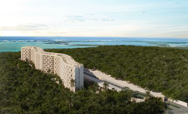 Departamento en cancun con vista a la laguna de 2 habitaciones