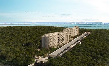 Departamento en cancun con vista a la laguna de 2 habitaciones