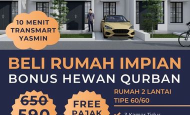 Jual Rumah 2 Lantai di Cimanggu Kota Bogor - Harga Termurah