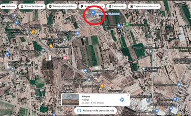 VENTA DE TERRENO EN ACTOPAN, POR EL LIBRAMIENTO