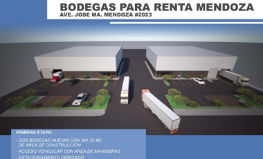 Renta Bodega Nueva 1,000m2 atras de Leoni a 1.5 Km Aeropuerto Hermosillo