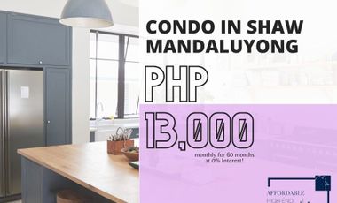 PRE SELLING No Down Payment in Shaw Mandaluyong Good Investment Turnover 2024-2025