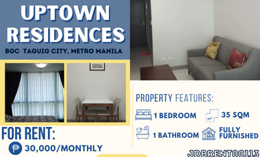 Executive One Bedroom at LOWEST PRICE for RENT in ONE UPTOWN RESIDENCES- BGC 🏢✨