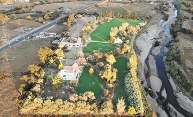 VENDO RANCHO 5.5 HECTAREAS CARRETERA SAN MIGUEL A DOLORES, CON CASAS, CABALLERIZAS, POZO, PEGADAS AL RIO LAJA Y CARRETERA DEL LADO DE DOLORES, HIDALGO