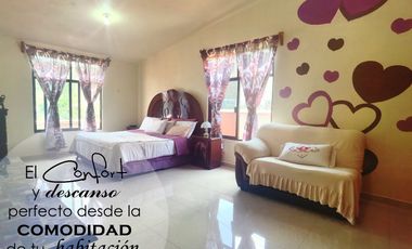 Casa COLINA II amueblada, de gran tamaño, muy cerca del pueblo bonitas vistas y conetada con la naturaleza en Ixtapan de la Sal EDOMEX