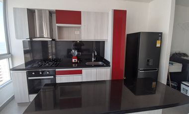 Apartamento en Pozos Colorados, Santa Marta. Frente al Mar de una habitacion 2 baños. 50.42 M2