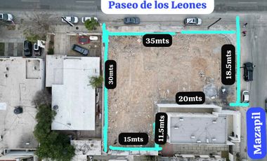 Terreno Comercial inmejorable ubicación Paseo de los Leones