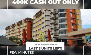 2 bedroom Condo in Paranaque Lancris Residences near Airport and SM BF 400,000 cash out! move in right away