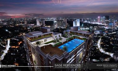 20% DP Promo! Sage Residences 1 Bedroom Condo Unit in Mandaluyong City near Rockwell Makati City