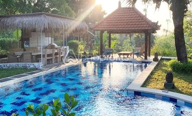 Idyllic 4 Villas & 4 Bungalows for Nature Isolation: A Retreat Center Freehold Property Close to Beach in Karangasem, Bali