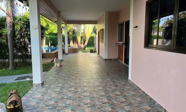 Absolutely! House for sale Tropicana Pool Villa 2 bed 2 bath Fully furnished, 400m. to the beach.  Price 4,995,000 thb. (Plot 79)