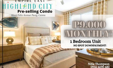𝘾𝙊𝙉𝘿𝙊 𝙖𝙨 𝙇𝙊𝙒 𝙖𝙨  9,000 𝙥𝙚𝙧 𝙢𝙤𝙣𝙩𝙝!!! YES!YES!YES! Affordable RENT TO OWN in Pasig Pre-selling Turnover 2026