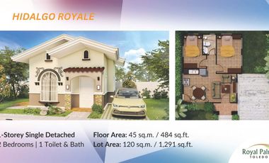 PRESELLING 1 STOREY 2 BEDROOMS SINGLE DETACHED HOUSE FOR SALE IN ROYAL PALM SUBDIVISION TOLE CEBU
