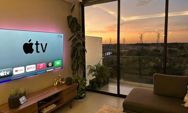 Departamento en venta amueblado en Temozón norte, Mérida, Yucatán.