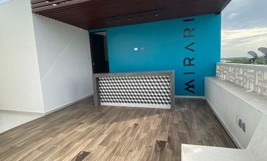 Departamento en venta amueblado en Temozón norte, Mérida, Yucatán.