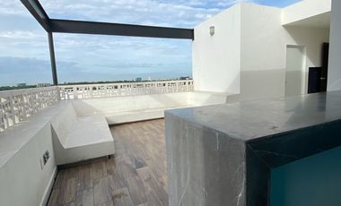 Departamento en venta amueblado en Temozón norte, Mérida, Yucatán.