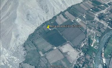 HERMOSO TERRENO EN LUNAHUANA ANEXO CATAPALLA A PIE DE CERRO