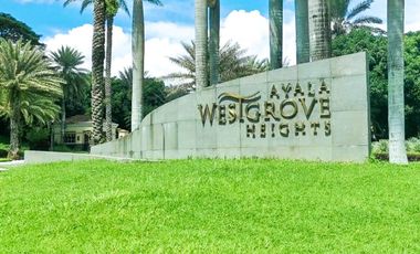 PRIME LOT FOR SALE IN AYALA WESTGROVE HEIGHTS