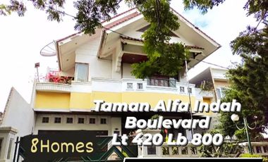Rumah Luas 420 Taman Alfa Indah Boulevard Nego Keras