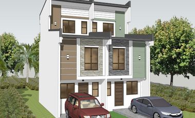 Three storey Duplex House and Lot in Zabarte Road North Olympus Subdivision