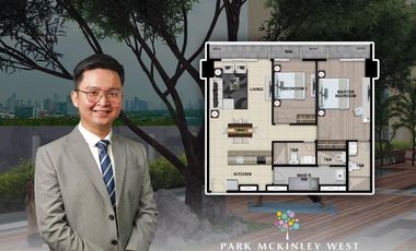 2 bed with balcony Park Mckinley West Preselling Bgc condo for sale The Fort Taguig City