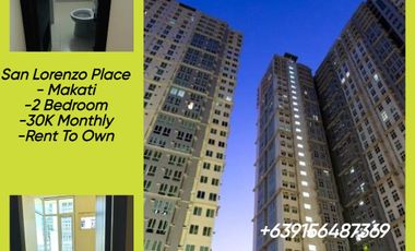 Makati Condo in San Lorenzo Place 30K/Monthly 2 Bedroom