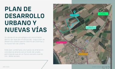 (M)VENDO ECELENTE TERRENO CHANCAY KLM. 84 ESPALDAS DE ARCOR