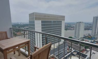 Luxury condo for sale, Supalai Riva Grande Rama 3 (Supalai Riva Grande), area 62 sq m, 35th floor, very beautiful view on the curve of the Chao Phraya