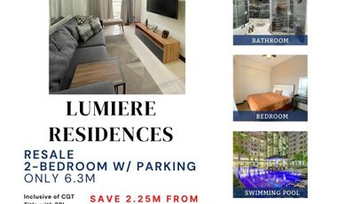Lumiere Residences 2BR Two Bedroom with Parking near BGC and Capitol Commons FOR SALE C042