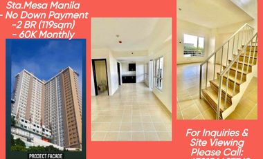 2 BR Bi level Condo with Balcony Rent To own No Down Payment