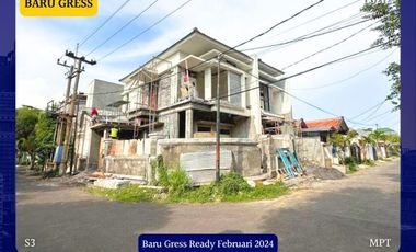 Dijual Rumah Baru Gress Medokan Asri Utara Rungkut Surabaya SHM 2 Lantai Modern HOOK Barat Selatan
