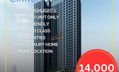 Cirrus Residences Studio Unit by Robinsons Land - Affordable preselling condominium in Town