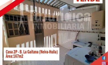 SE VENDE ESPECTACULAR CASA 2P - B. LA GAITANA - NEIVA (HUILA-COL)