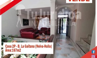 SE VENDE ESPECTACULAR CASA 2P - B. LA GAITANA - NEIVA (HUILA-COL)