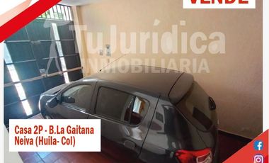 SE VENDE ESPECTACULAR CASA 2P - B. LA GAITANA - NEIVA (HUILA-COL)