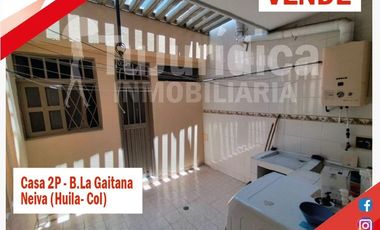 SE VENDE ESPECTACULAR CASA 2P - B. LA GAITANA - NEIVA (HUILA-COL)
