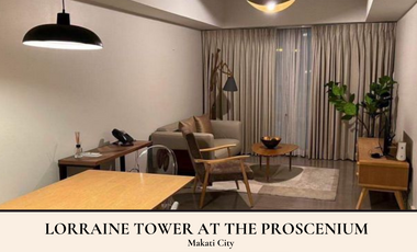 Fully Furnished 2 Bedroom Unit for Lease in Lorraine Tower at The Proscenium, Makati City