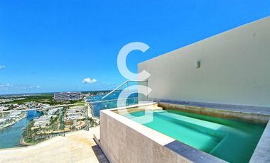 Departamento en Venta en Cancun en SLS Puerto Cancun de 6 Recamaras PH